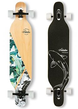 VOLADOR 42inch freeride longboard complete cruiser ( drop through deck – camber concave )( ...