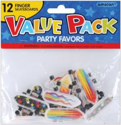 Party Favors 12/Pkg-Finger Skateboards