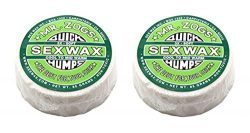 SexWax Unisex Quick Humps Surf Wax 3X Soft Green Twin Pack