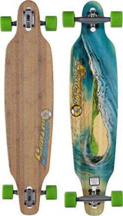 Sector 9 Blue Wave Lookout dropthrough Complete Longboard Skateboard, 9.6-Inch x 42.0-Inch