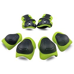 Kids Protective Gear SKL Knee Pads for Kids Knee and Elbow Pads with Wrist Guards 3 In 1 for Ska ...