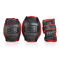 Kids Children Roller Skating Skateboard BMX Scooter Cycling Protective Gear Pads (Knee pads+Elbo ...