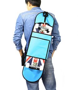 Cooplay Professional 31″ 80cm Skateboard waterproof Carry Bag Backpack Rucksack Straps Spo ...