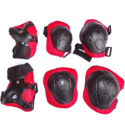 Cooplay 6pcs Durable Kid Roller Bicycle Skateboard Kating Knee Elbow Wrist Protective Support Pa ...