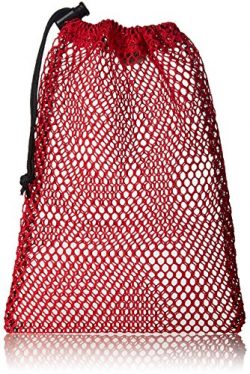 Equinox Nylon Mesh Stuff Sack (7 x 10-Inch, Red)