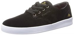 Emerica Men’s The Romero Laced Skateboard Shoe, Black/White, 7.5 M US