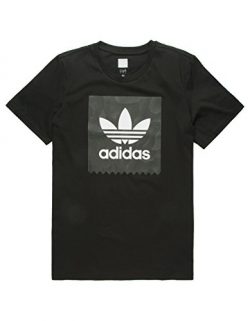 adidas Originals Men’s Skateboarding Blackbird Warp Print Tee, Black/White, 2XL