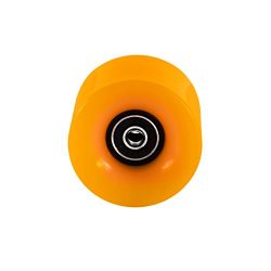 59mm Orange Classic Skateboard Wheels Set Of 4 Include 8PCS ABEC 9 Bearings Mounted