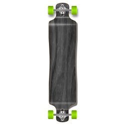 Punked Lowrider Drop down through Longboard Complete skateboard (Black)