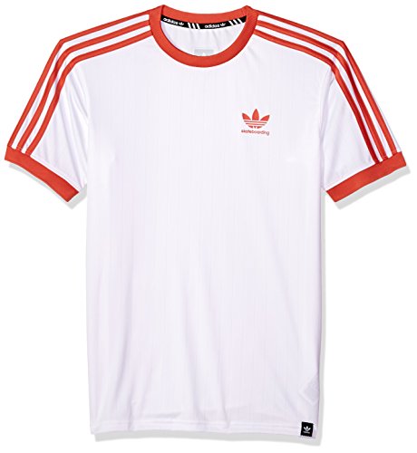 adidas Originals Men's Skateboarding Clima Club Jersey, White/Trace ...