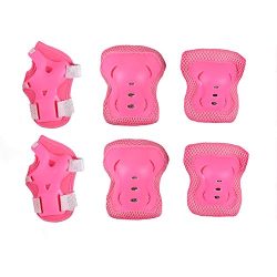 Children/Kid’s Knee Elbow Wrist Protective Pads Protective Gear Set Pack of 6 For Multi Sp ...