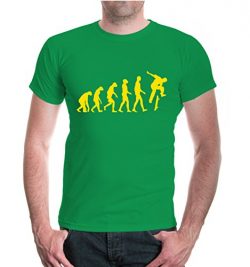 buXsbaum T-Shirt The Evolution of skate-M-Kellygreen-Sunflower