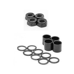 Skateboard Truck Speed Kit Axle Washers / Nuts / Spacers for Bearing Performance