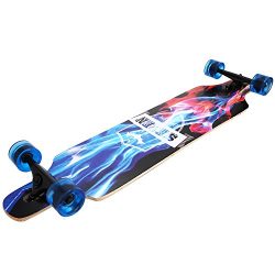 WeSkate 41 Inch Maple Drop Through Longboard Complete Skateboard for Kids Adults (Street)