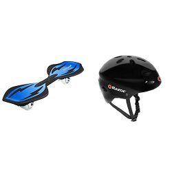 Razor RipStik Ripster (Blue) w/ Razor V-17 Youth Multi-Sport Helmet