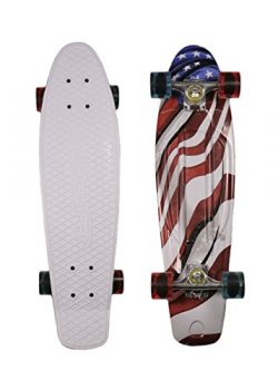 MoBoard Graphic Complete Skateboard | Pro/Beginner | 22 inch Classic Style Mini Cruiser Board wi ...