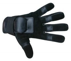 Hillbilly Wrist Guard Gloves – Full Finger (Black, Large)