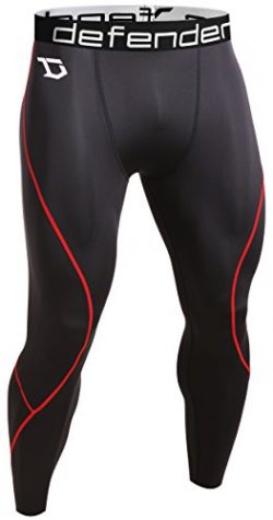 Defender Men’s Compression Tights Pants Underlayer Skin Sports Football BR_XL