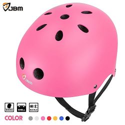 JBM Skateboard Helmet CPSC ASTM Certified Impact resistance Ventilation for Multi-sports Cycling ...