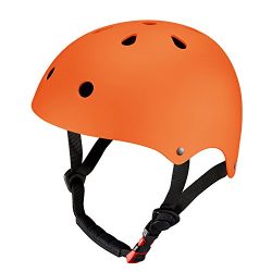 KuYou Youth Skateboarding Helmet,Ultimate Adjustable ABS Shell for Cycling /Skateboard/Scooter/  ...