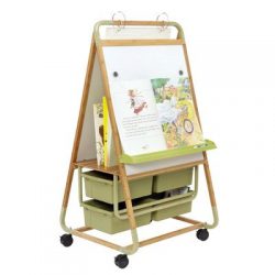 Double Sided Magnetic Casters Board Easel