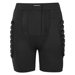 TOMSHOO Padded Shorts 3D EVA Padded Pants Hip Butt Pad Protective Gear Guard Pad Breathable Spor ...