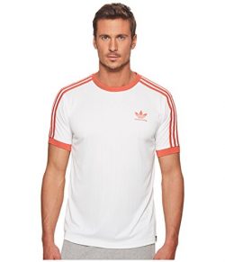 adidas Originals Men’s Skateboarding Clima Club Jersey, White/Trace Scarlet, 2XL