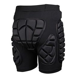 Adult 3D Hip EVA Padded Short Protective Gear for Skiing Skating Snowboard Impact Protection (L)