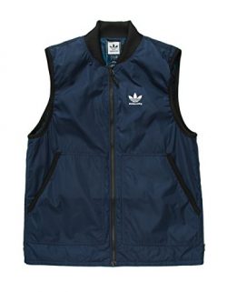 adidas Skateboarding Men’s Meade Light Vest Collegiate Navy/Black Outerwear