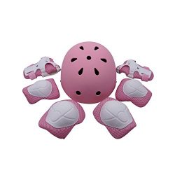 Kiwivalley Kids Boys and Girls Outdoor Sports Protective Gear Safety Pads Set [Helmet Knee Elbow ...