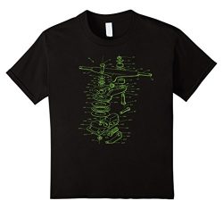 Kids Skateboarding Truck Schematic Diagram T-shirt 8 Black