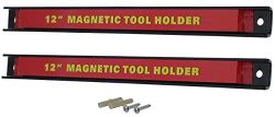 RamPro 2 12″ Magnetic Tool Holder Bars, Super Strong Heavy-Duty Metal Magnet Storage Tool  ...