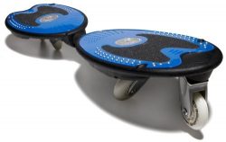 WhipTide Dual Deck Caster Carve Board, Blue