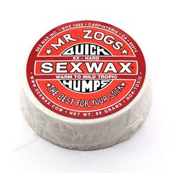 SexWax Unisex Quick Humps Surf Wax 5X Hard Red