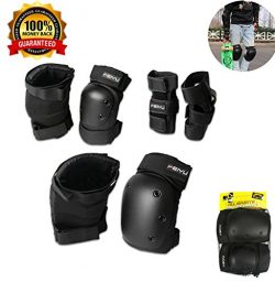 YiCol Adjustable Sports Protective Gear Set Safety Pad Safeguard (6Pieces),for Inline Skating Bi ...