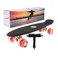 Landwalker 22″ Complete Skateboard Banana Cruiser Galaxy Skateboards Boys Girls Kids Board ...