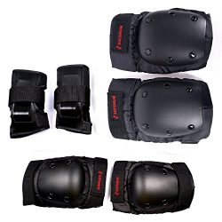 SAYSHUN Protective Gear Sets for Skateboard Cycling Roller Skating Outdoor Sport Blading Knee El ...