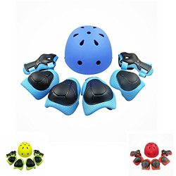 Lucky-M Kids Outdoor Sports Protective Gear ,Boys and Girls Safety Pads Set [Helmet ,Knee&El ...