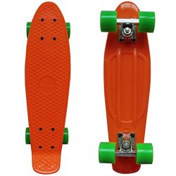 Rimable Complete 22″ Skateboard OrangeGreen