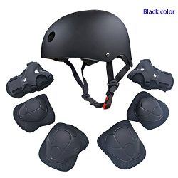 Kids Youth Sports Protective Gear Set with Helmet Elbow Knee Wrist Safety Pad Safeguard for Roll ...