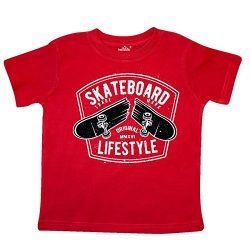 inktastic Skateboard Lifestyle Toddler T-Shirt 3T Red