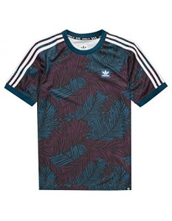 adidas Originals Men’s Skateboarding All Over Print Soccer Jersey, Blue Night/Red Night/Bl ...