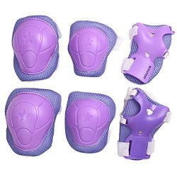 eNilecor Kid’s Knee Pads Elbow Pads Wrist Guards for Skateboarding Cycling Inline Skating  ...
