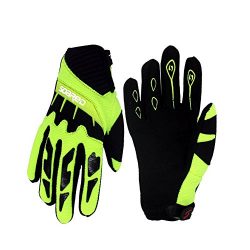 Gtopart 50g Kids Full Long Finger Cycling Gloves,Skateboard Gloves, Roller Skating Gloves (green ...