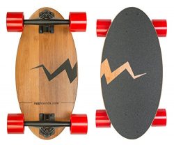 Mini Longboard Skateboard made with Bamboo Wood. Its 19 inch Cruiser Skateboard Deck makes it th ...