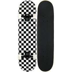 KPC Pro Skateboard Complete, Black and White Checker