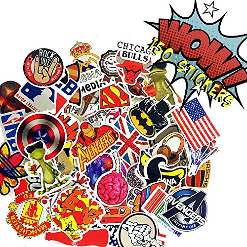 Premium Pack & Only Bag of 100+50 Bonus Pokemon & Vinyl Graffiti Decal Logo Stickers-Per ...