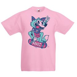 lepni.me Kids Boys/Girls T-Shirt Skater Fox -Streetwear, Urban Clothing, Skateboarding Clothes,  ...