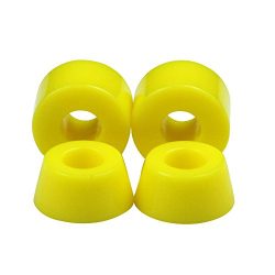 4pcs 90A Hard PU SHR Bushings 2 Pivot Cups Caps For Skateboard Trucks Parts Set Yellow