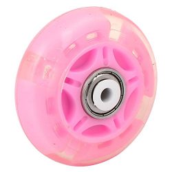 uxcell 70mm Diameter Plastic Skate Caster Board Replacement Roller Wheel w Bearing